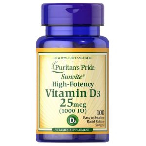 1 Bottle 1000IU Vitamin D3 Soft Capsule Bone Calcium Supplement Promotes Calcium Absorption Health Food – Package : Package 1